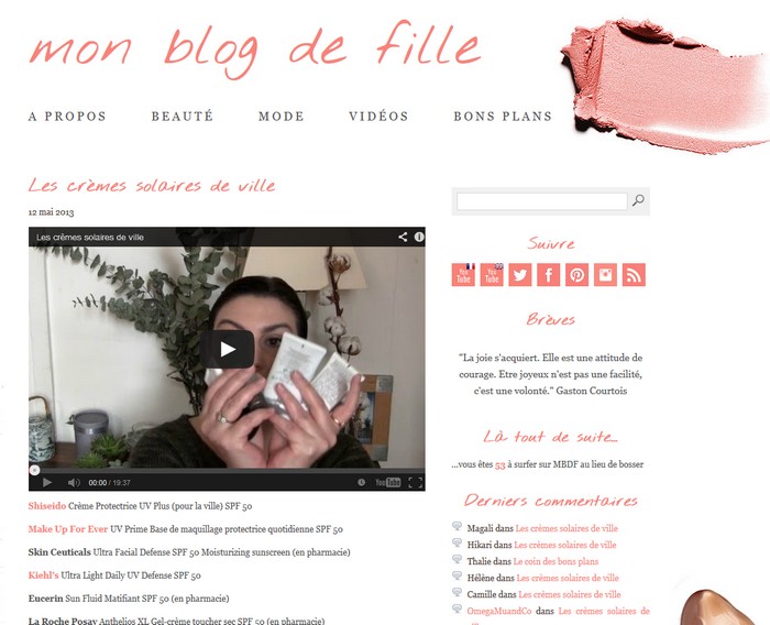 mon blog de fille